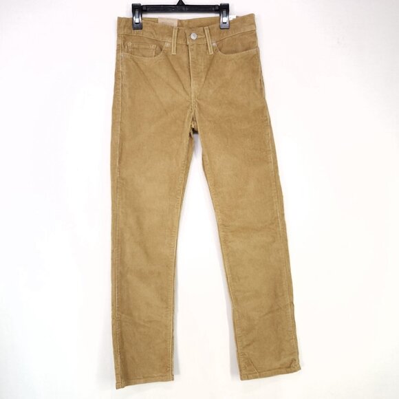 Levi’s Corduroy 314 Shaping Straight Pants Womens 27x30 Gold Brown Mid Rise - Picture 1 of 14